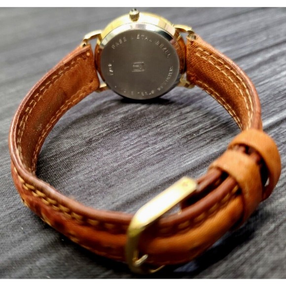 Rare Vintage Jules Jurgensen Gold Men’s 4673 Champaign Quartz Date Wristwatch! - Picture 5 of 10